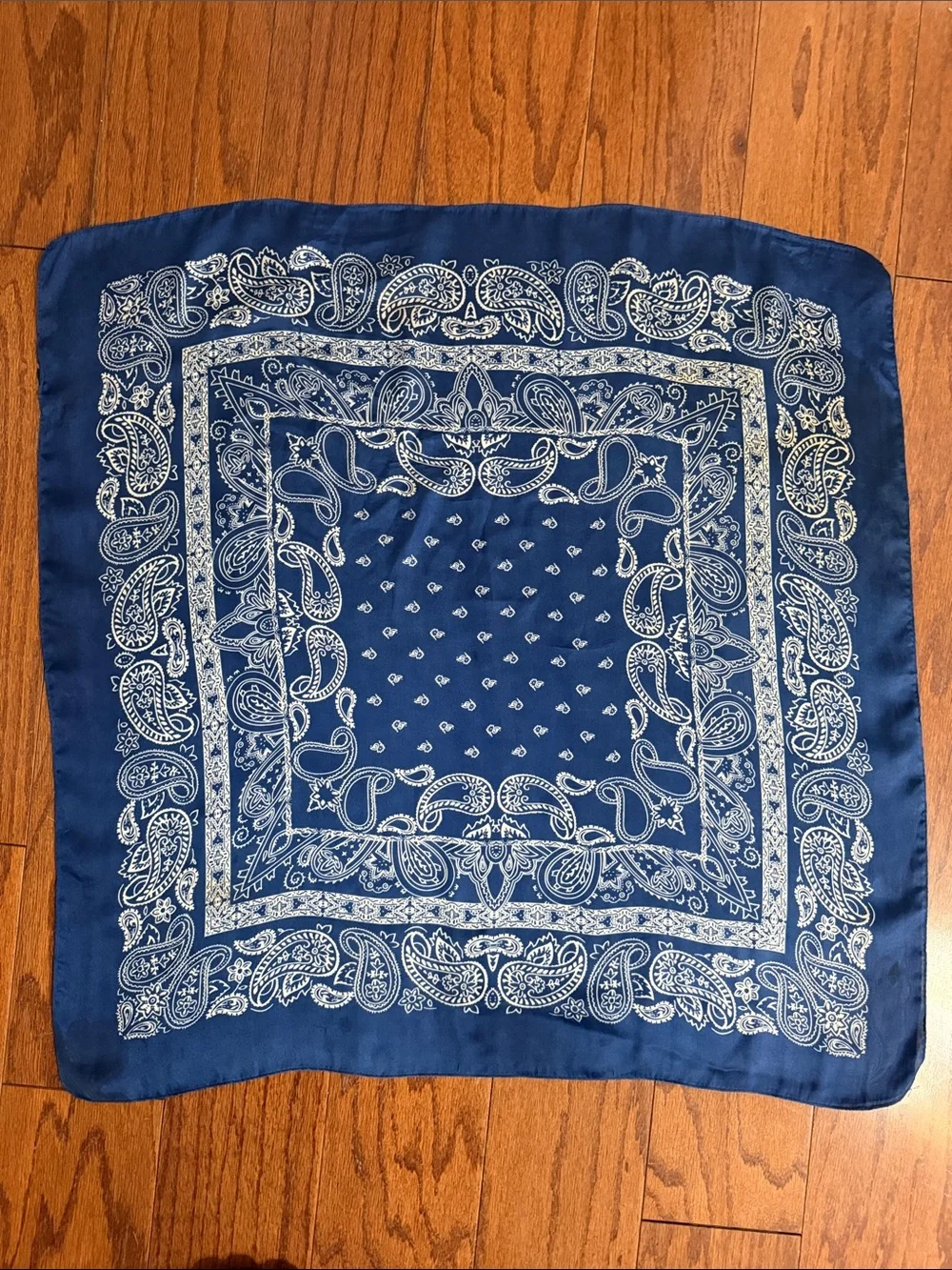 Source Unknown blue paisley
